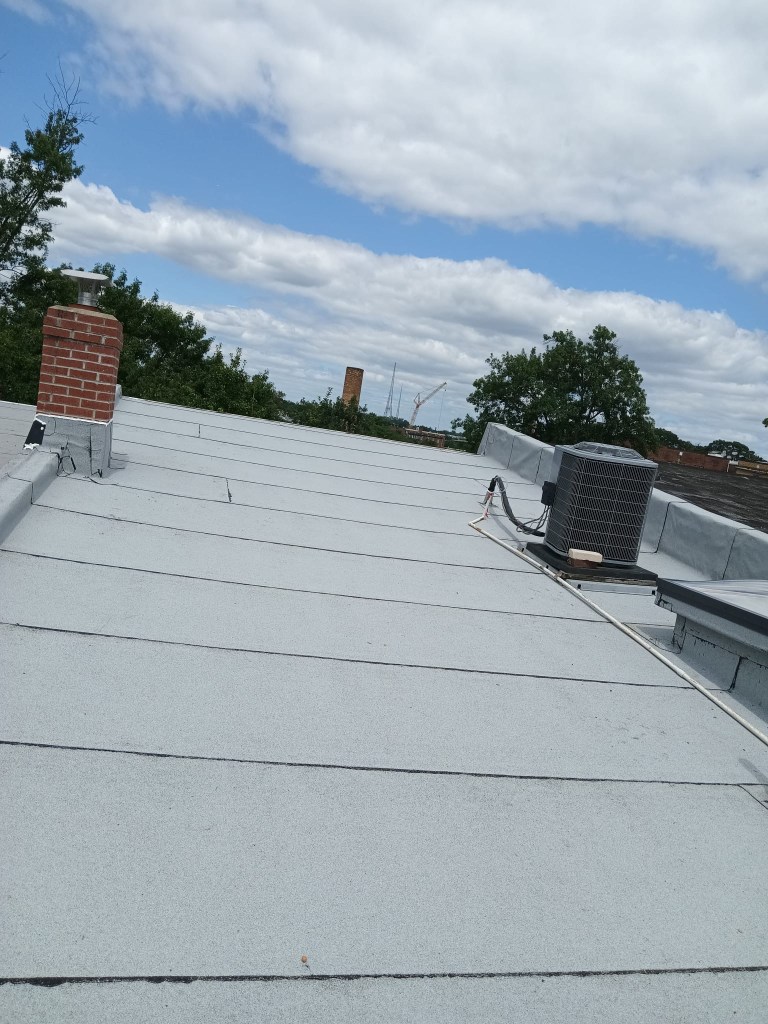 New modified bitumen roof installed