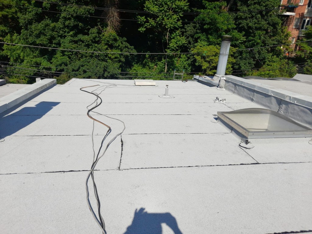 New modified bitumen roof